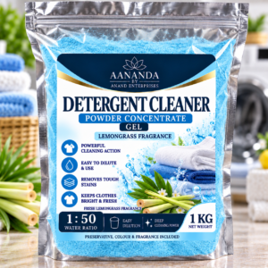 AANANDA Detergent Cleaner Powder Concentrate Gel 1 KG – 1:50 Dilution Ratio