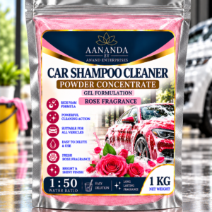 AANANDA Car Shampoo Cleaner Powder Concentrate Gel 1 KG – 1:50 Dilution Ratio | Bucket Use