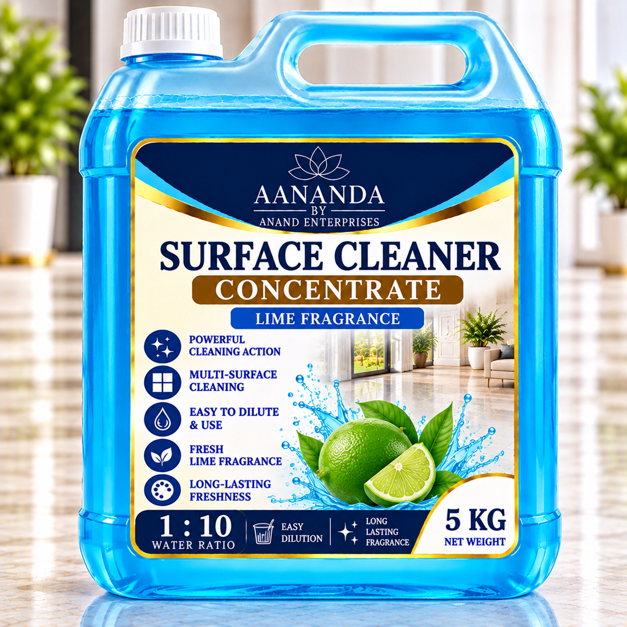Surface Cleaner Liquid Concentrate 5 KG – 1:10 Dilution Ratio - Image 6