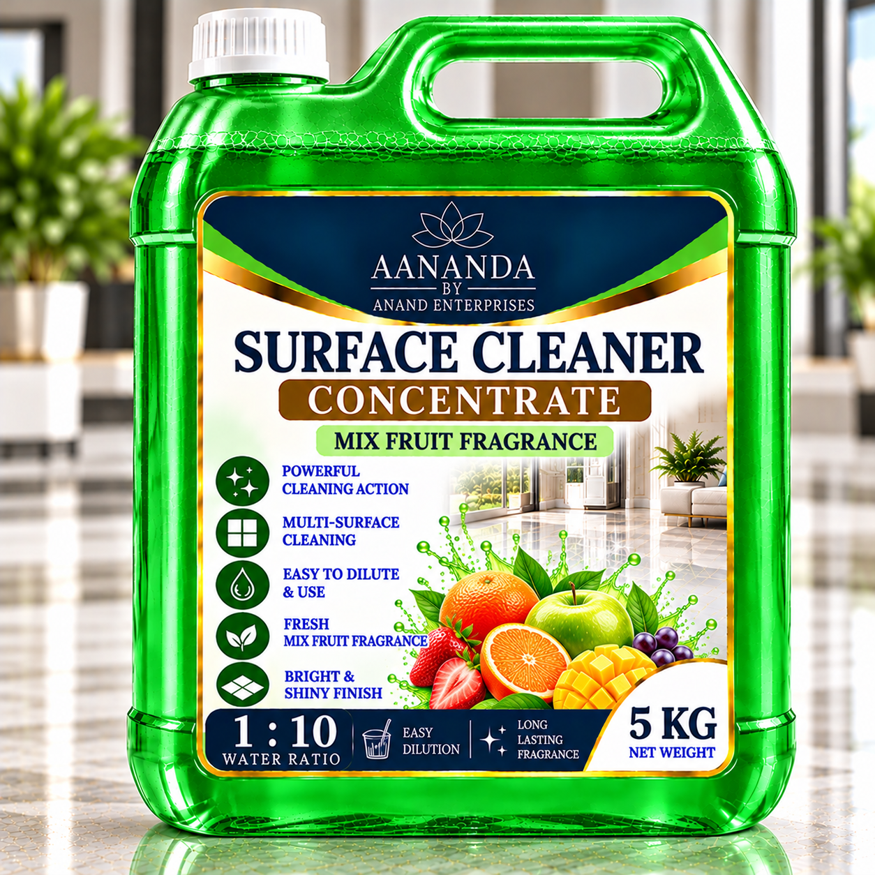 Surface Cleaner Liquid Concentrate 5 KG – 1:10 Dilution Ratio