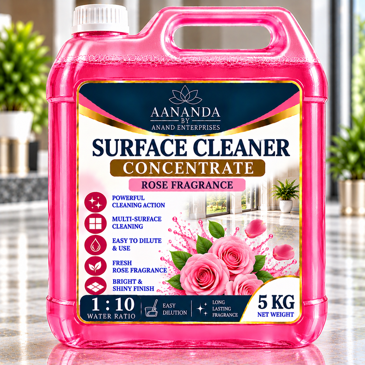 Surface Cleaner Liquid Concentrate 5 KG – 1:10 Dilution Ratio - Image 2